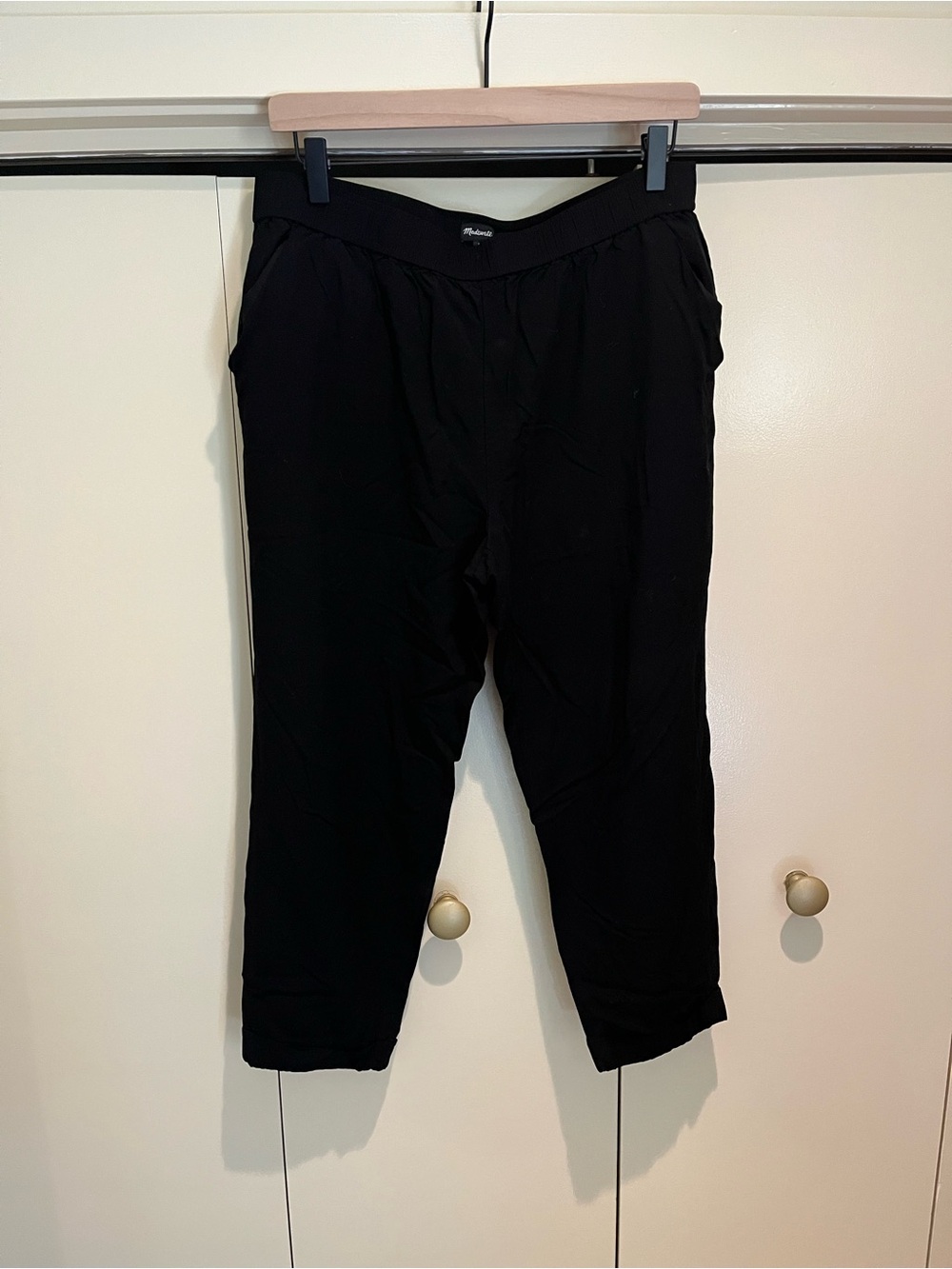 Black Pants - Casual Elastic Waist